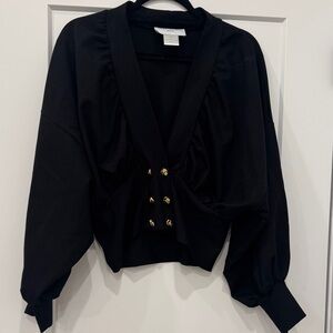 Elegant Black Women's Cardigan